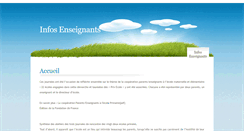 Desktop Screenshot of infos-enseignants.org