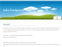 Tablet Screenshot of infos-enseignants.org